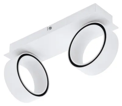 Imagen del producto de Eglo LED Deckenleuchte Strahler Spot Albariza Weiß 2 x 4,6W 1160lm warmweiß 3000K schwenkbar