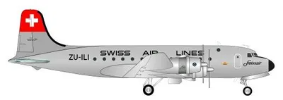 Produktbild von Herpa Wings 1:200 Douglas DC-4 Swissair 572491