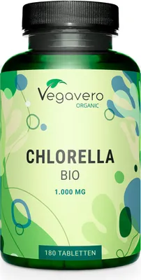Produktbild von Vegavero Chlorella  | 180 Tabletten | 3.000 mg | ohne Zusatzstoffe | vegan