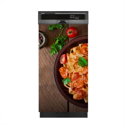 Produktbild von Magnete Dekorative 45x80 cm Küche Magnetmatte Spülmaschine - Nudeln mit Krabben