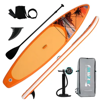 Produktbild von FunWater Stand up paddle Board, SUP Board Set, Stand up Paddle Board,SUP paddle Board,Handpumpe,350x83x15cm, bis150kg