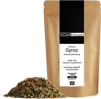 Produktbild von Premium Gyros Gewürzzubereitung - Gyrosgewürz für Fleisch, Gemüse und Dips in - für die mediterrane Küche - 90g