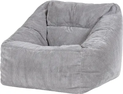 Produktbild von icon Riesen Sitzsack Sessel Bean Bag Natalia, Grau, Cord XXL Sitzsack Erwachsene mit Füllung Für Das Wohnzimmer, Riesensitzsack XXL Flauschig Cord - Hergestellt in Deutschland