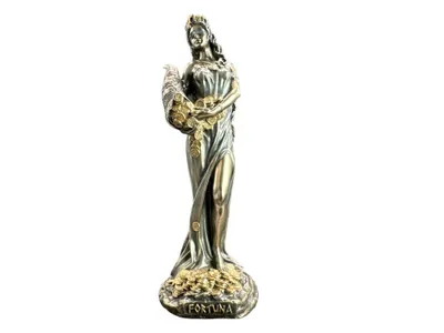 Obrázek produktu pro Fortuna, socha Veronese, bohyně štěstí, bronzová barva, dekorace, přinášející štěstí, dárek, dekorace, model WU78127A4