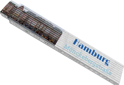 Produktbild von streetline Hamburg Mönckebergstraße Meterstab aus Holz