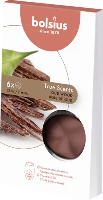 Produktbild von Bolsius Wax Melts Oud Wood 6er