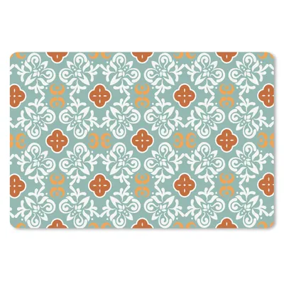 Produktbild von MuchoWow® Schreibtischunterlage Muster - Blumen - Abstrakt 60x40 cm - XXL Mauspad - Großes Mauspad