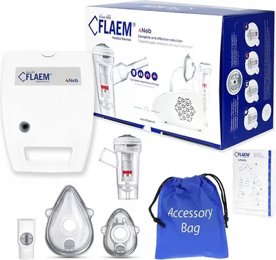 Produktbild von Flaem Vernebler Inhalator 4Neb - 4 Modi, Partikelkontrolle Familie