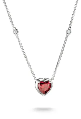 Produktbild von Thomas Sabo Halskette-Anhänger Herz Rot Elyndra Silber KE2365-051-10