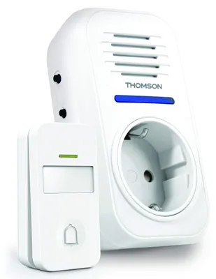 Produktbild von THOMSON Kabellose Funk Türklingel, 150 m Reichweite, ohne Batterien, IP44 wetter