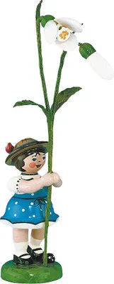 Immagine prodotto di Hubrig arte popolare 'Bambina in fiore con bucaneve - 11 cm'