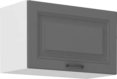 Image de Armoire pour hotte aspirante SOPHIA – largeur 60 cm, gris / blanc