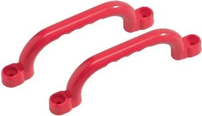 Produktbild von Haltegriffe Handgriffe 250x75 mm ROT für Spielanlagen, paarweise, inkl. Schrauben-Set