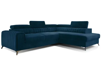 Produktbild von nabbi Ecksofa mit Klapp- und Stauraum Lacante P - dunkelblau