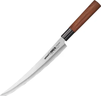 Produktbild von Samura OKINAWA Tanto Slicing Knife 9" - Zweischneidiges Kchenmesser aus japanischem Stahl fr przises Schneiden und kulinarische Exzellenz