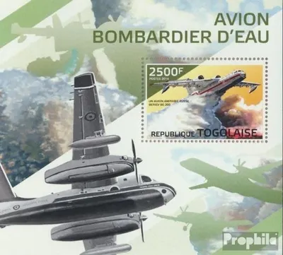 Produktbild von Briefmarken Togo 2014 Mi Block 1033 (kompl. Ausgabe) postfrisch Löschflugzeuge