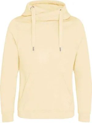 Imagen del producto de Awdis - Sudadera con capucha y cuello cruzado, uni, para hombre/mujer, modelo PC4656 (Talla M) (Color vainilla)