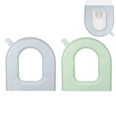 Produktbild von Toilettensitzbezug, gepolstertes Toilettensitzkissen, O-förmiger, waschbarer oder tragbarer Toilettendeckel