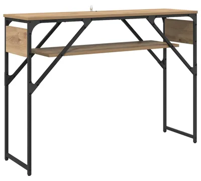 Image de vidaXL Table console chêne artisan 105x30x75cm bois composite