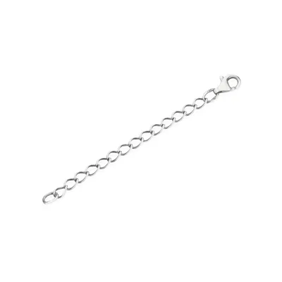 Produktbild von 7cm Verlängerungskettchen Langpanzerkette, 925 Silber, DIY-Schmuckherstellung