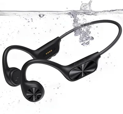 Produktbild von Kopfhörer Schwimmen, Knochenschall Kopfhörer Bluetooth 5.4, IPX8 Wasserdicht, 32G Speicher Sportkopfhörer, Unterwasserkopfhörer mit MP3-Player