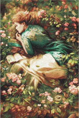 Zdjęcie produktu dla Zestaw do haftu krzyżykowego Letistitch "Into dreamland"; wzór liczony, 44x29cm