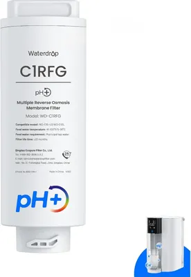 Zdjęcie produktu dla Wkład filtrujący Waterdrop WD-C1RFG, zamiennik do systemu Countertop CoreRO WD-C1SL, żywotność 12 miesięcy