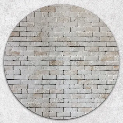 Produktbild von Glas-Herdabdeckplatten Glaskeramikkochfeld-Abdeckung Spritzschutz Glas Runden Schneidebrett fi40 cm - Weißer Ziegel