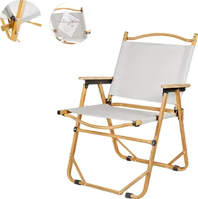 Produktbild von Campingstuhl, Leichter Aluminiumlegierung, Ergonomisches Design, Khaki