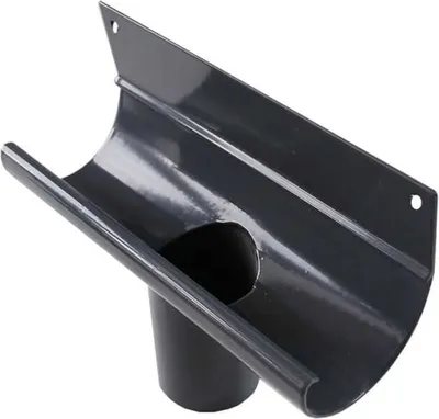 Immagine prodotto di Sistema di grondaie in alluminio Renoplast R50, cassette per grondaie, DN 40 mm, grafite