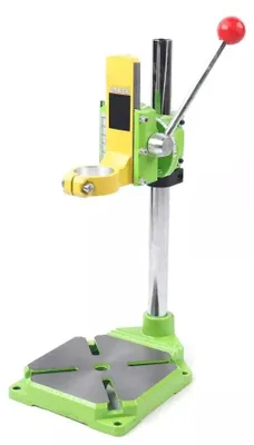 Produktbild von Bohrständer - Tischbohrständer - 49 cm Höhe - 90° Schwenkbar - Für Elektrobohrmaschine - Präzisionsbohren