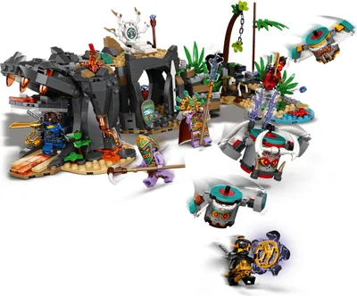 Produktbild von LEGO 71747 NINJAGO Das Dorf der Wächter Bauset, mit Ninja Cole, Jay und Kai Minifiguren, Spielzeug ab 8 Jahren