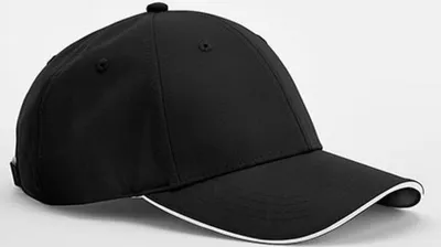 Produktbild von Beechfield B195R | Team Sports-Tech Cap - Farbe: Black/White - Größe: One Size