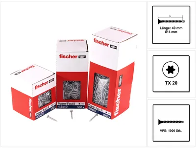 Immagine prodotto di Fischer PowerFast II 4,0x40 SK TX VG blvz 1000