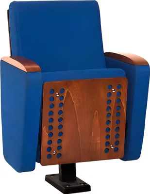 Produktbild von Sessel Art Deco  Sessel Sofa 1 Sitzer für Theater Design Luxus Blau Textil