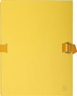 Image de Exacompta 10x Chemise dos extensible avec rabat papier 24x32cm Jaune 223235E