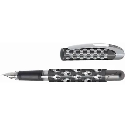 Produktbild von ONLINE Schreibgeräte 12050/3D, Schwarz, Grau, Weiß, Kartuschenfüllsystem, Blau, Metall, Kunststoff, Iridiumstahl, 0,5 mm