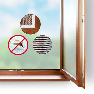 Image de Filet anti-insectes pour fenêtre 130x150cm, blanc