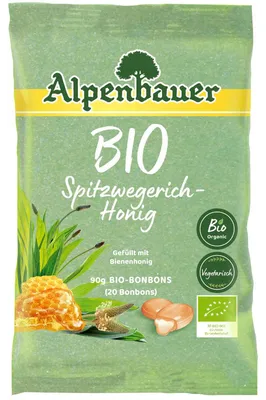 Produktbild Alpenbauer Bio Spitzwegerich Honig mit Bienenhonig 90g