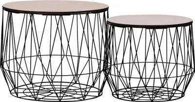 Produktbild von vidaXL Couchtische 2 Stk. Schwarz