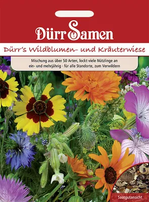 Produktbild von Wildblumen- und Kräuterwiese 350 - 400m² | Blumenwiese von Dürr Samen