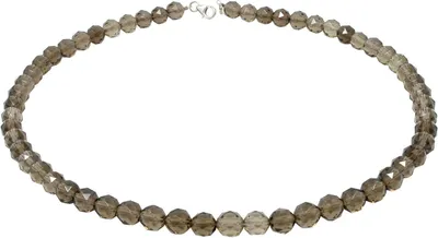 Produktbild von Kette Collier aus Rauchquarz braun facettiert Edelsteinkette Halskette Damen