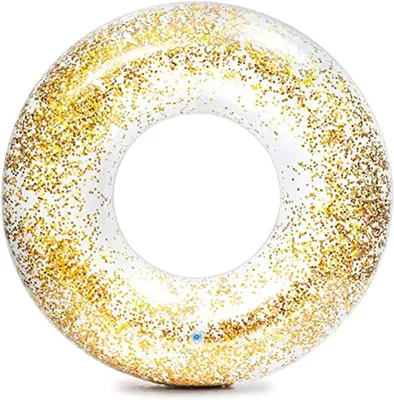 Produktbild von Aufblasbarer Schwimmring, mit Pailletten, 1 Stück, für Kinder und Erwachsene, für Poolpartys