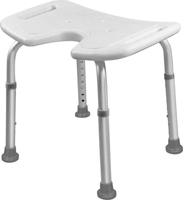 Produktbild von LARS360 Weiß 7 Fach Medical Duschhocker Duschstuhl Duschhilfe Duschsitz Badsitz Duschhocker Höhenverstellbar mit Anti-Rutsch 135KG