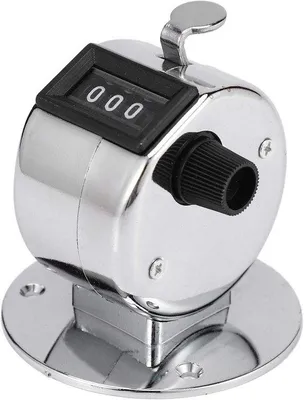 Produktbild von Famanu Handzähler mit 4 Ziffern - Mechanisches Zählwerk mit Fingergriff