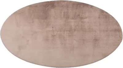 Produktbild von Lalee Paradise - RUND Super soft - Hochflor - Teppich - Flauschig - bequem Teppich - Area Rug - 120x120 cm RUND Taupe