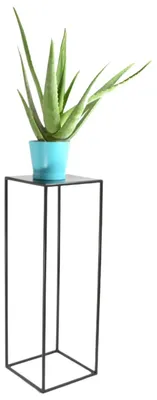 Produktbild von Anwicar Blumenständer Metall Schwarz Blumenregal Indoor, 70x24x24 cm