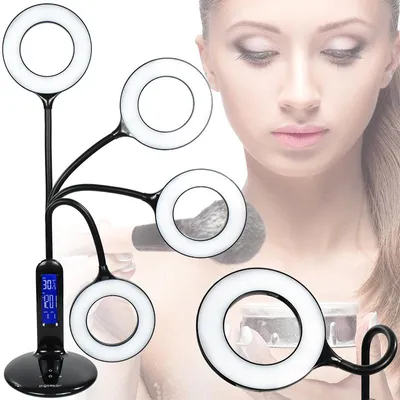 Produktbild von Decorya Ring LED Schreibtischlampe 7W Schwarz