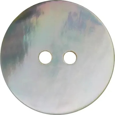 Produktbild von Prym - Perlmuttknopf 2-Loch weiß 20mm