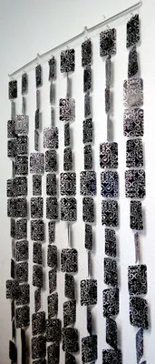 Produktbild von Türvorhang Kunststoff ARABESQUES NOIR Maße 90x200cm